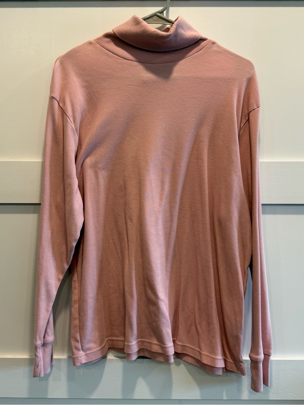 Long-Sleeve Turtleneck Shirt - Dusty Rose